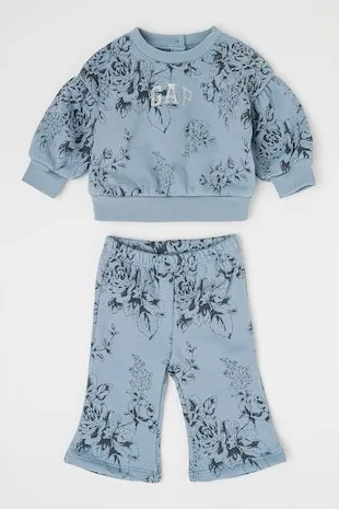 GAP - Set de bluza si pantaloni de trening cu imprimeu floral