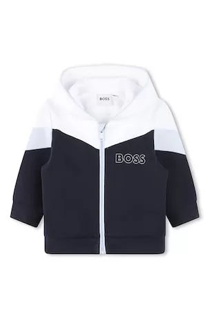 BOSS Kidswear - Trening cu fermoar si logo